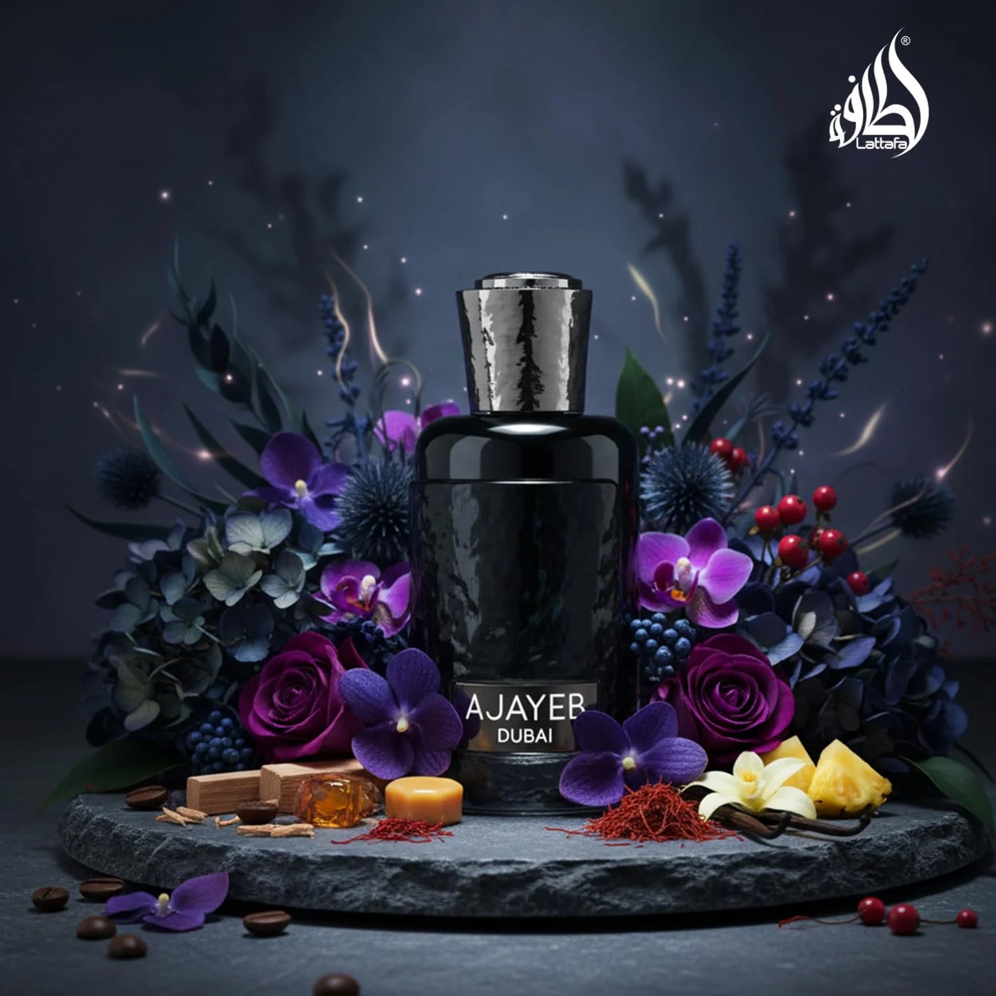 Lattafa Ajayeb Dubai Eau de Parfum Spray for Men, 3.4 Ounce