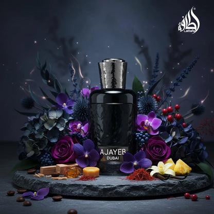 Lattafa Ajayeb Dubai Eau de Parfum Spray for Men, 3.4 Ounce