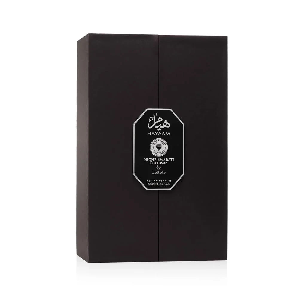 Lattafa Niche Emarati Hayaam – Marine, Citrus, Floral, Woody – Eau de Parfum Long-Lasting Fragrance for Everyone, 3.4 Ounce / 100 ml
