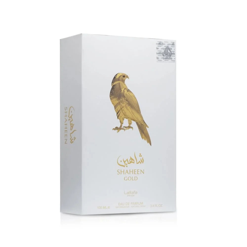 Lattafa Perfumes Shaheen Gold for Unisex Eau de Parfum Spray, 3.4 Ounce