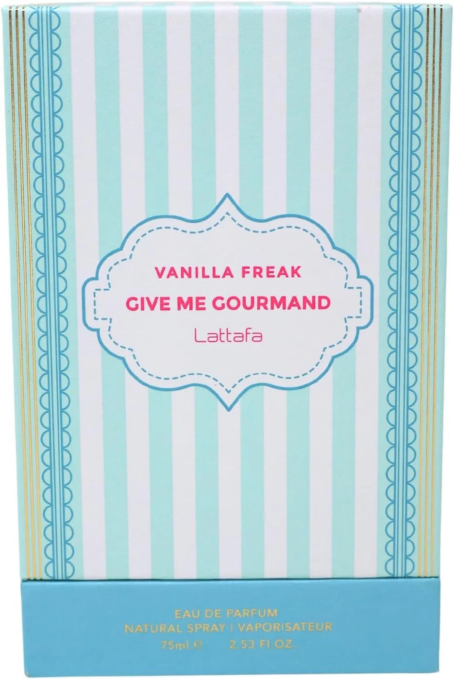 Lattafa Vanilla Freak Eau de Parfum, Give me Gourmand Collection, Unisex, Spray Form, 75ml, Vanilla Caramel Scent, Woody Notes, Long-lasting