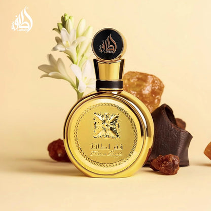 Lattafa Fakhar Gold Extrait - Floral, Amber, Woody - Eau de Parfum Long-Lasting Fragrance for Unisex, 3.40 Ounce / 100 ml