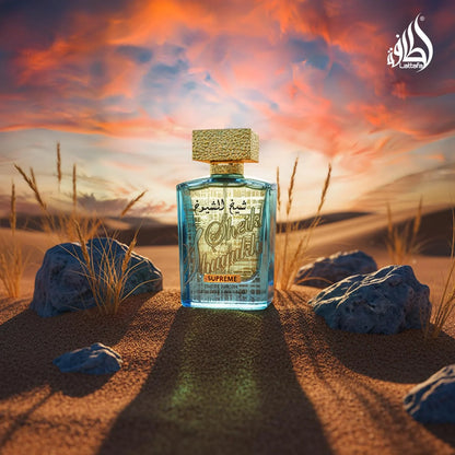Lattafa Sheikh Al Shuyukh Supreme – Spicy, Sweet, Woody, Amber – Eau de Parfum Spray Long-Lasting Fragrance for Unisex, 3.4 Ounce / 100 ml