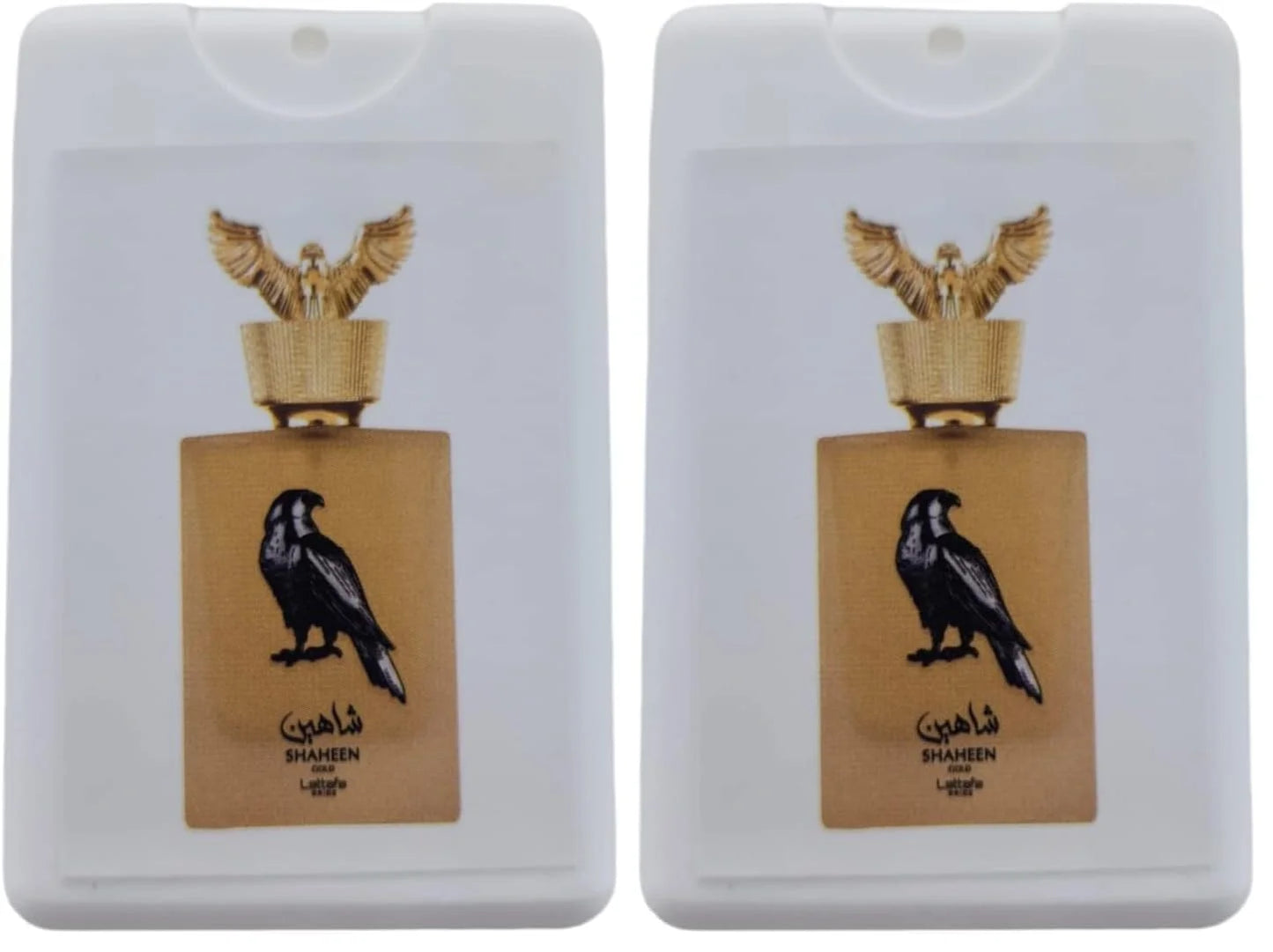 Lattafa Shaheen Gold Eau De Parfum Spray Trial Size, 20ml/0.67oz (Unisex) (Pack of 2)
