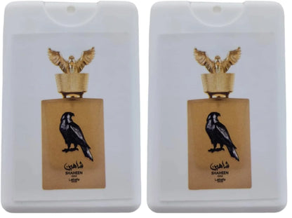 Lattafa Shaheen Gold Eau De Parfum Spray Trial Size, 20ml/0.67oz (Unisex) (Pack of 2)