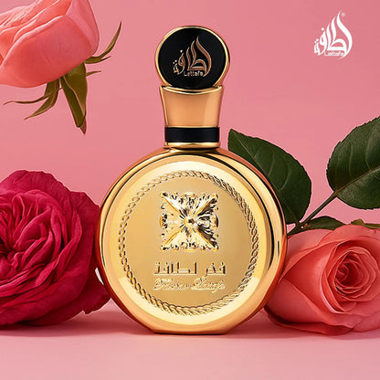 Lattafa Fakhar Gold Extrait - Floral, Amber, Woody - Eau de Parfum Long-Lasting Fragrance for Unisex, 3.40 Ounce / 100 ml