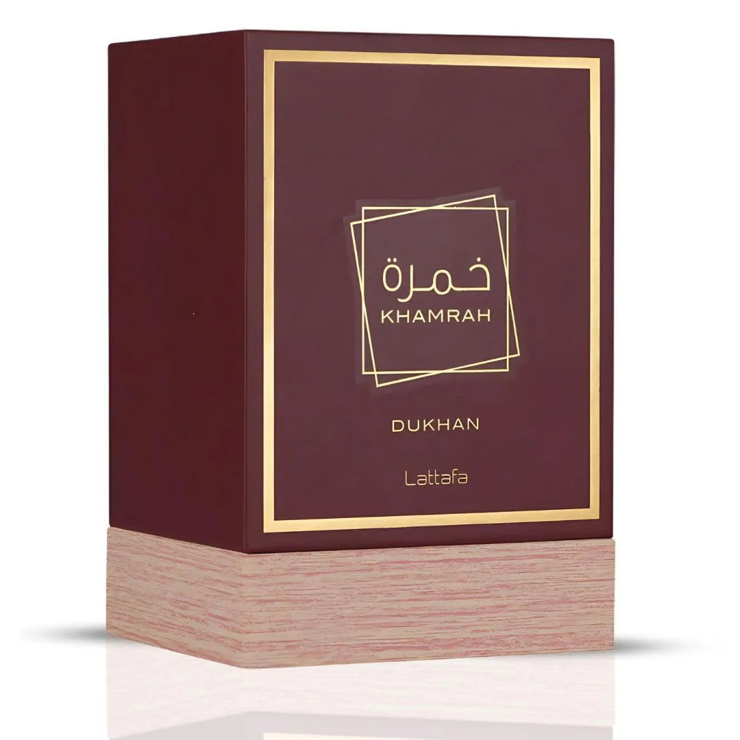 Lattafa Khamrah Dukhan for Unisex Eau de Parfum Spray, 3.4 Ounce / 100 ml