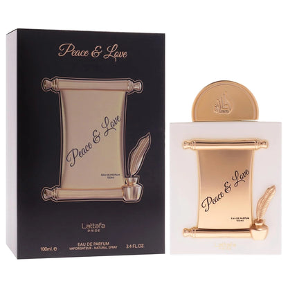 Lattafa Pride Peace & Love for Unisex Eau de Parfum Spray, 3.4 Ounce / 100 ml