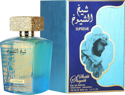 Lattafa Sheikh Al Shuyukh Supreme – Spicy, Sweet, Woody, Amber – Eau de Parfum Spray Long-Lasting Fragrance for Unisex, 3.4 Ounce / 100 ml