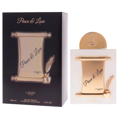 Lattafa Pride Peace & Love for Unisex Eau de Parfum Spray, 3.4 Ounce / 100 ml