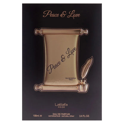 Lattafa Pride Peace & Love for Unisex Eau de Parfum Spray, 3.4 Ounce / 100 ml