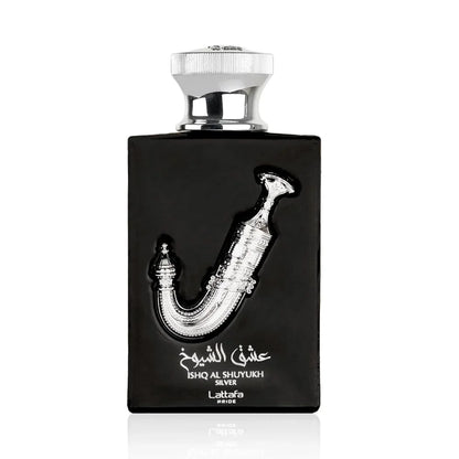 Lattafa Perfumes Ishq Al Shuyukh Silver for Unisex Eau de Parfum Spray, 3.4 Ounce