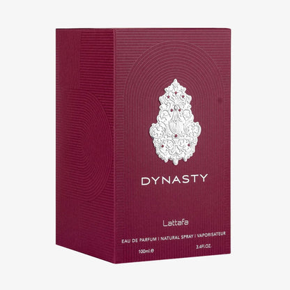 Lattafa Dynasty – Fresh, Spicy, Woody, Aromatic – Eau de Parfum Spray Long-Lasting Fragrance for Unisex, 3.4 Ounce / 100 ml