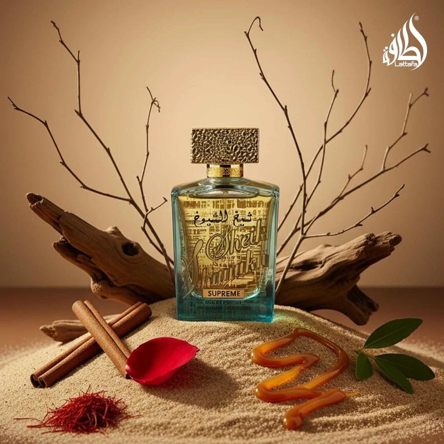 Lattafa Sheikh Al Shuyukh Supreme – Spicy, Sweet, Woody, Amber – Eau de Parfum Spray Long-Lasting Fragrance for Unisex, 3.4 Ounce / 100 ml