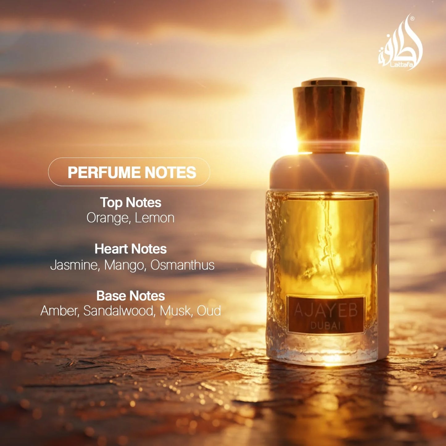 Lattafa Perfumes Ajayeb Dubai Portrait Eau De Parfum Spray, 3.4 Ounce (Unisex)