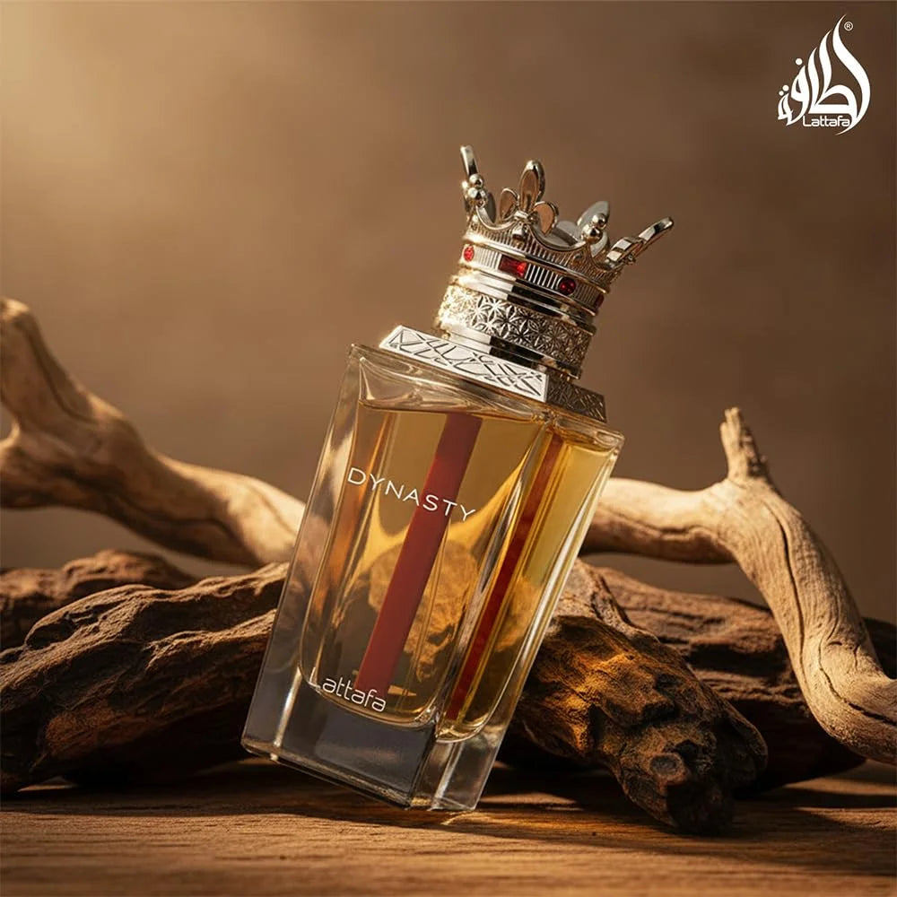 Lattafa Dynasty – Fresh, Spicy, Woody, Aromatic – Eau de Parfum Spray Long-Lasting Fragrance for Unisex, 3.4 Ounce / 100 ml