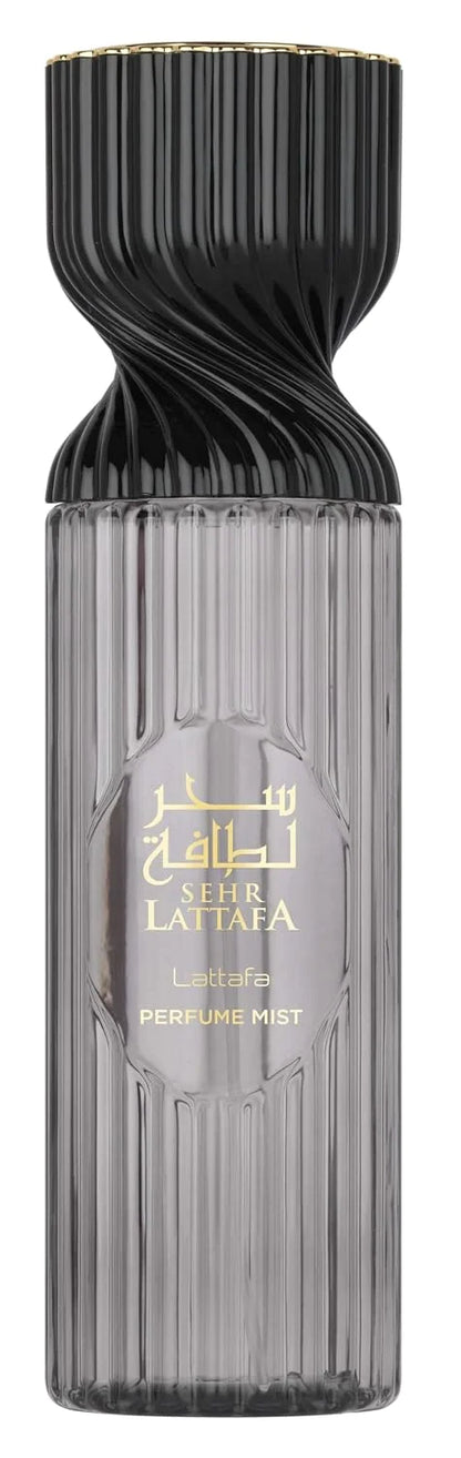 Lattafa Sehr Perfume Mist 250ml – Warm Spicy Body Spray with Cinnamon, Bitter Almond, Jasmine, Akigalawood, Vanilla Absolute & Amber Notes