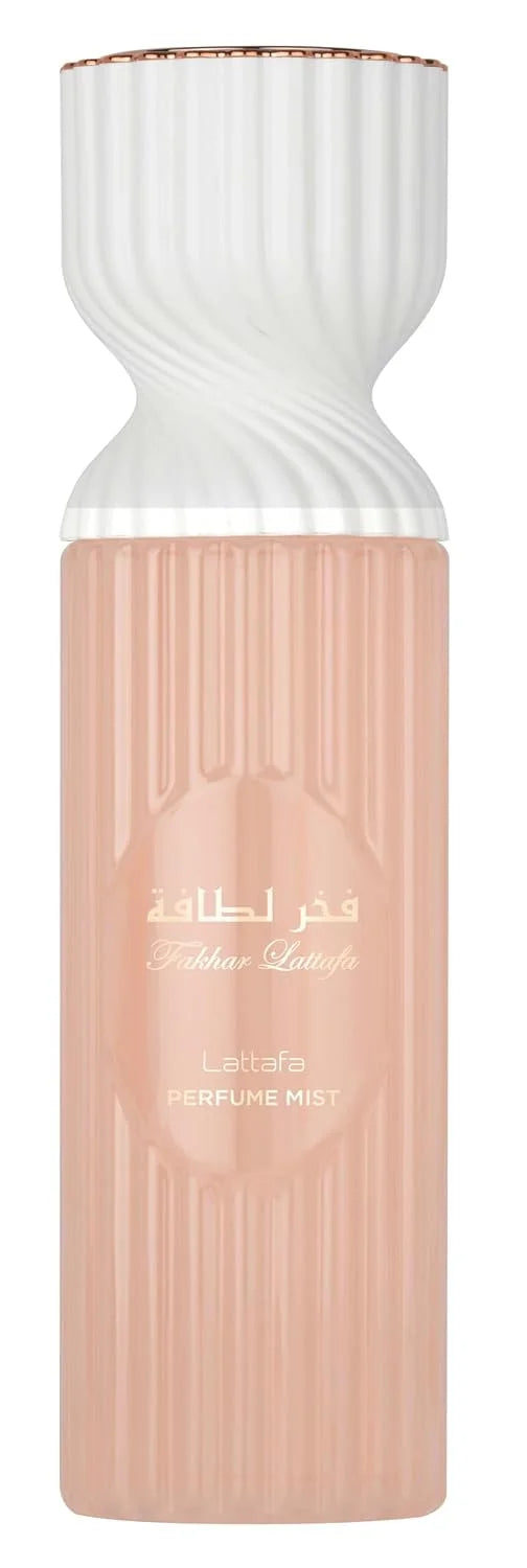 Lattafa Fakhar Perfume Mist 250ml – Elegant Body Spray with Orange Blossom, Tuberose, Jasmine, Vetiver & Patchouli for a Fresh, Floral & Woody Scent