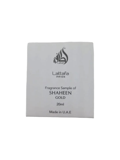 Lattafa Shaheen Gold Eau De Parfum Spray Trial Size, 20ml/0.67oz (Unisex)