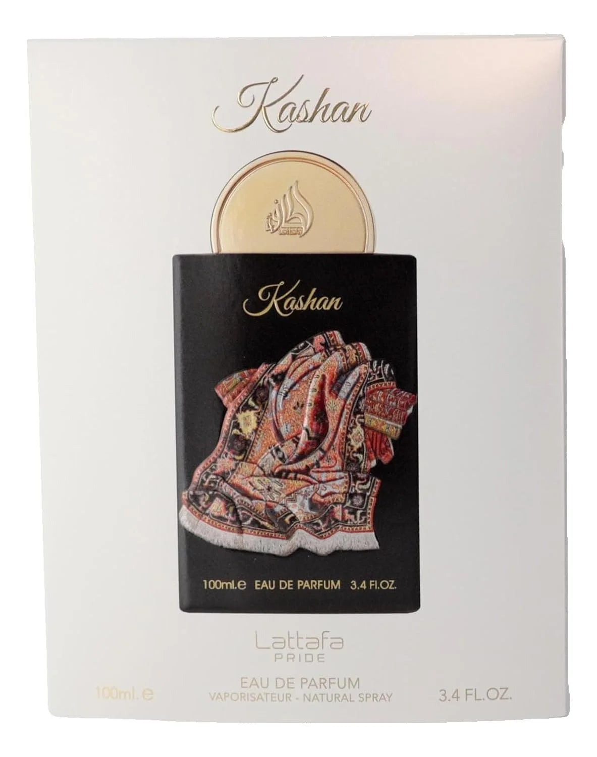 Lattafa Pride Kashan for Unisex Eau de Parfum Spray, 3.4 Ounce / 100 Ml