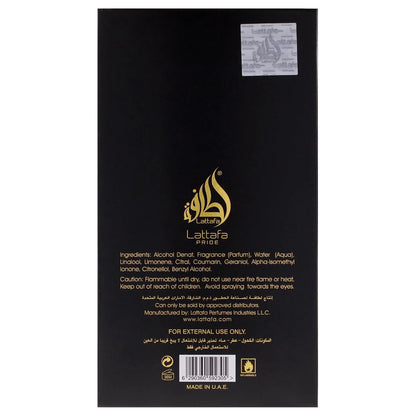 Lattafa Pride Leen Eau de Parfum Spray for Unisex, 3.4 Ounce
