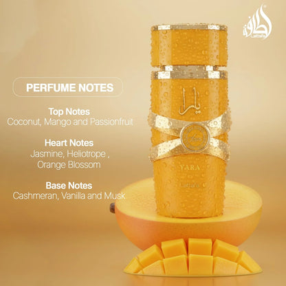Lattafa Yara Tous - Tropical, Fruity, Floral, Vanilla - Eau de Parfum Long-Lasting Fragrance for Women, 3.40 Ounce / 100 ml