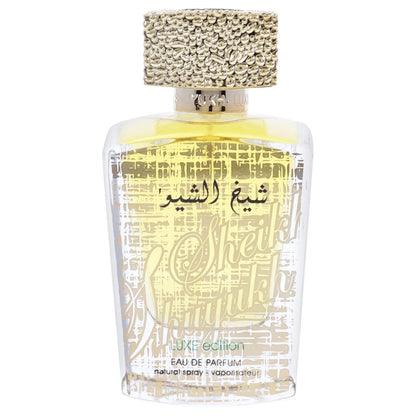 Lattafa Sheikh Al Shuyukh Luxe Edition – Spicy, Sweet, Woody, Amber – Eau de Parfum Spray Long-Lasting Fragrance for Unisex, 3.4 Ounce / 100 ml