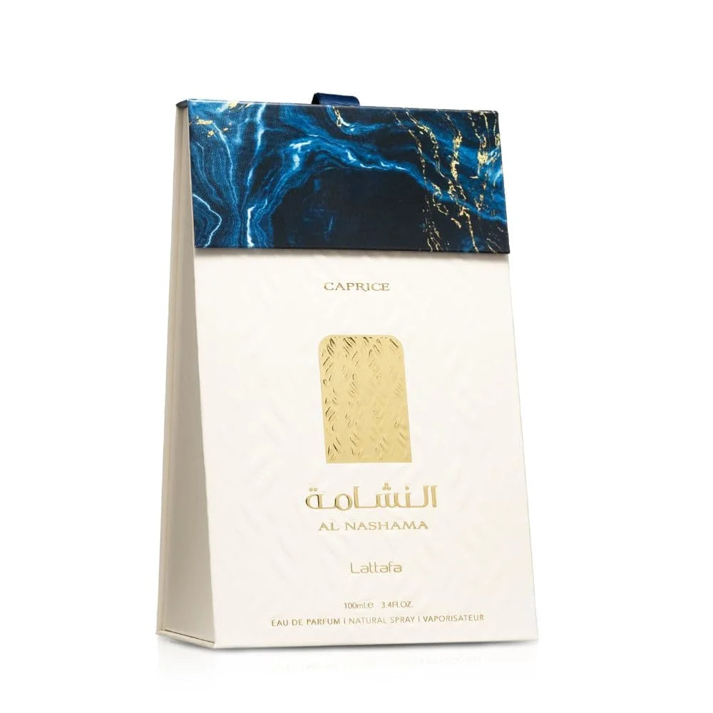 Lattafa Al Nashama Caprice Eau de Parfum Spray for Unisex, 3.4 Ounce