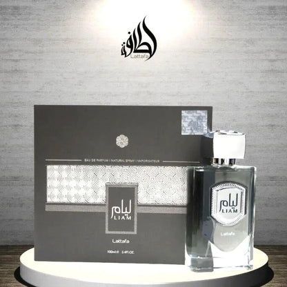 Lattafa Liam Grey for Unisex Eau de Parfum Spray, 3.4 Ounce / 100 ml