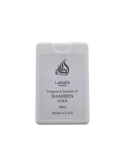 Lattafa Shaheen Gold Eau De Parfum Spray Trial Size, 20ml/0.67oz (Unisex)