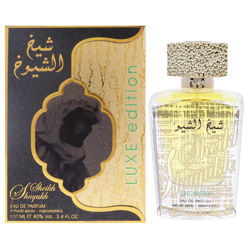 Lattafa Sheikh Al Shuyukh Luxe Edition – Spicy, Sweet, Woody, Amber – Eau de Parfum Spray Long-Lasting Fragrance for Unisex, 3.4 Ounce / 100 ml