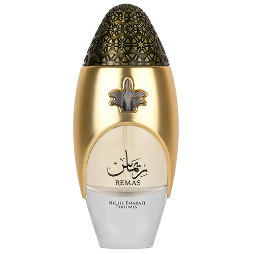 Lattafa Niche Emarati Remas – Fruity, Floral, Woody, Amber – Eau de Parfum for Everyone, 3.4 Ounce / 100 ml