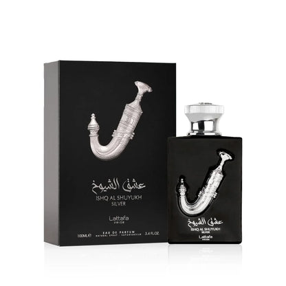 Lattafa Perfumes Ishq Al Shuyukh Silver for Unisex Eau de Parfum Spray, 3.4 Ounce