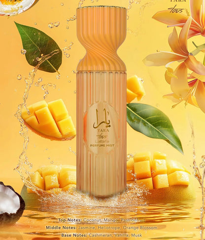 Lattafa Body Mist Yara Eau De Parfum | Coconut, Mango, passionfruit | Long-Lasting Perfume Fragrance