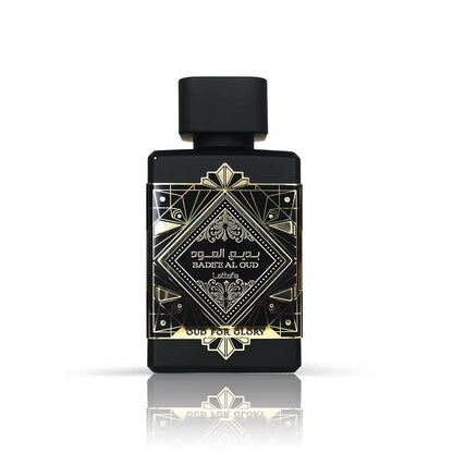 Lattafa Bade'e Al Oud Oud for Glory - Oriental Woody, Caramel, Warm Spicy - Eau de Parfum Long-Lasting Fragrance for Unisex, 3.40 Ounce / 100 ml