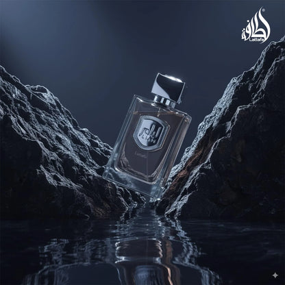 Lattafa Liam Grey Eau de Parfum Spray for Unisex, 3.4 Ounce
