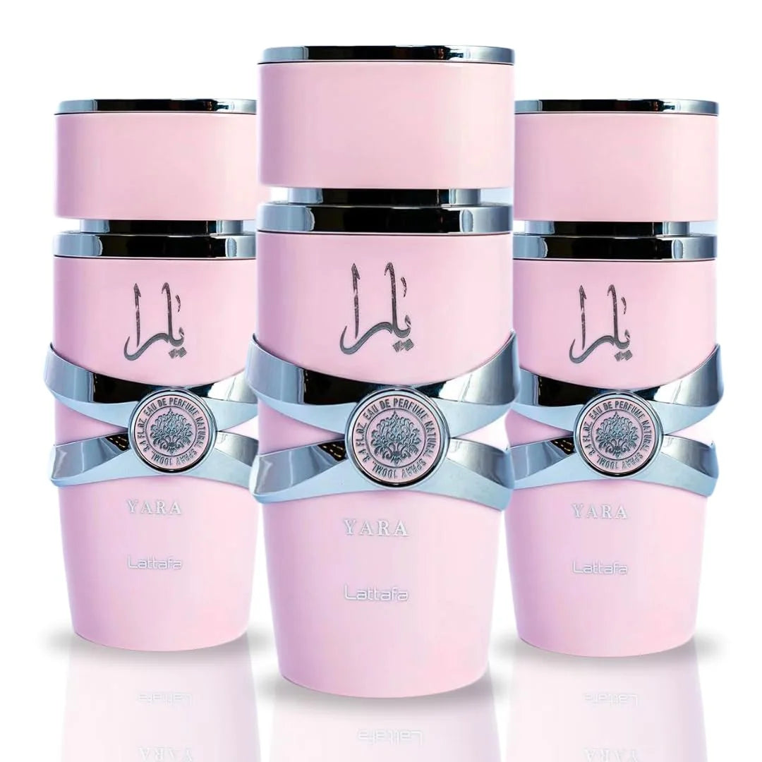 Lattafa Yara for Women Eau de Parfum Spray, 3.4 Ounce (Pack of 3)