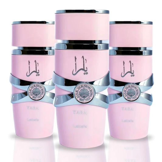 Lattafa Yara for Women Eau de Parfum Spray, 3.4 Ounce (Pack of 3)