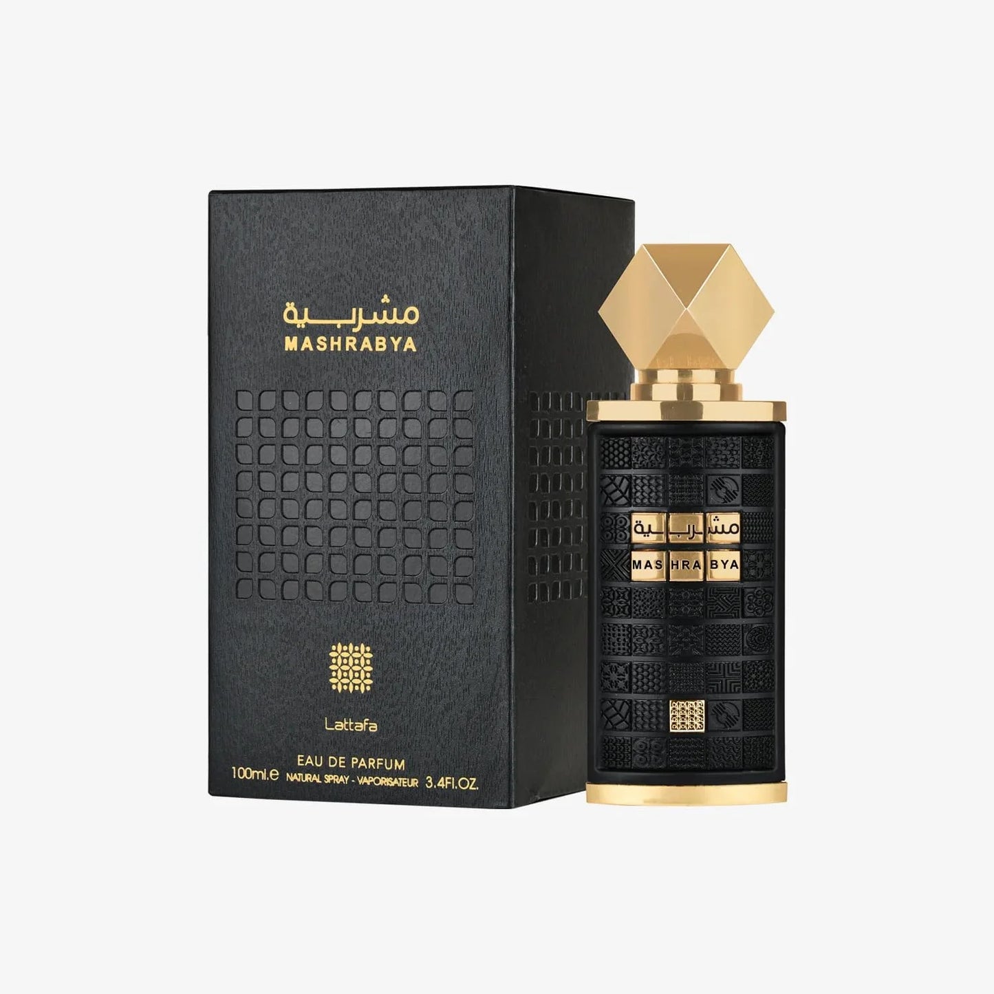 Lattafa Mashrabya for Unisex Eau de Parfum Spray, 3.4 Ounce / 100 ml