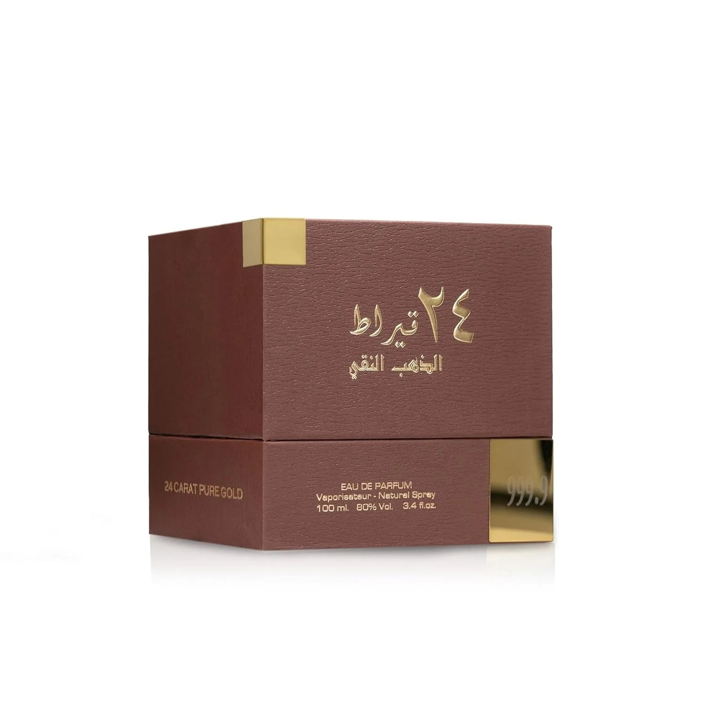 Lattafa 24 Carat Pure Gold Eau De Parfum Spray for Unisex 3.4 Ounce