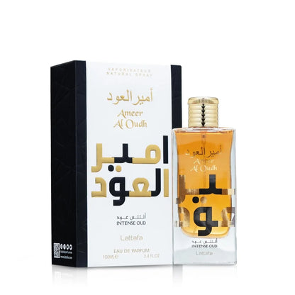 Lattafa Ameer Al Oud Intense Oud for Unisex Eau de Parfum Spray, 3.4 Ounce (Pack of 2)