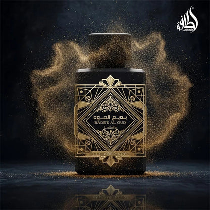 Lattafa Bade'e Al Oud Oud for Glory - Oriental Woody, Caramel, Warm Spicy - Eau de Parfum Long-Lasting Fragrance for Unisex, 3.40 Ounce / 100 ml