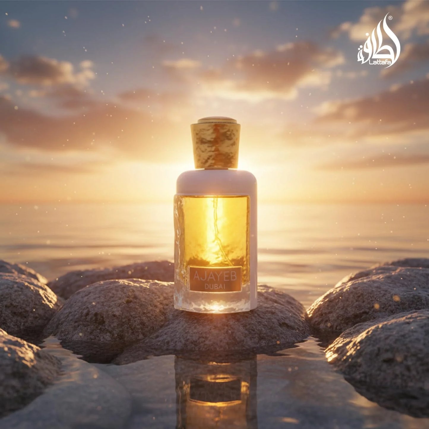Lattafa Perfumes Ajayeb Dubai Portrait Eau De Parfum Spray, 3.4 Ounce (Unisex)