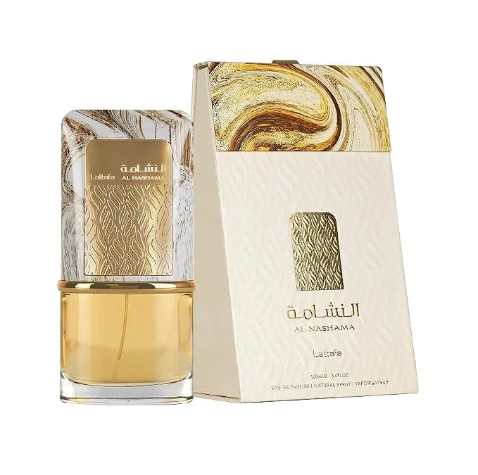 Lattafa Al Nashama Eau de Parfum Spray for Unisex, 3.4 Ounce