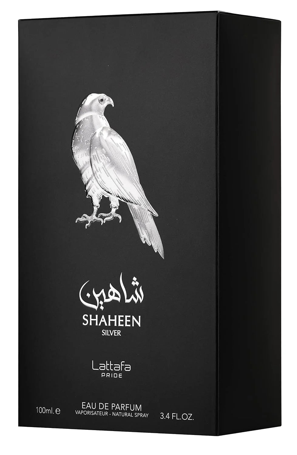 Lattafa Perfumes Shaheen Silver for Unisex Eau de Parfum Spray, 3.4 Ounce