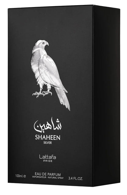 Lattafa Perfumes Shaheen Silver for Unisex Eau de Parfum Spray, 3.4 Ounce