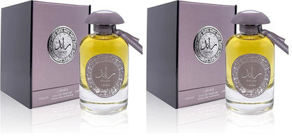 Lattafa Ra'ed Silver for Unisex Eau de Parfum Spray, 3.4 Ounce (Pack of 2)