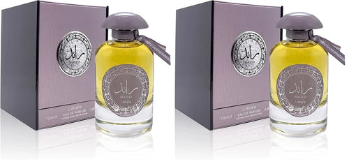 Lattafa Ra'ed Silver for Unisex Eau de Parfum Spray, 3.4 Ounce (Pack of 2)