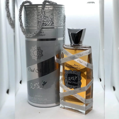 Lattafa Oud Mood Reminiscence for Unisex Eau de Parfum Spray, 3.4 Ounce