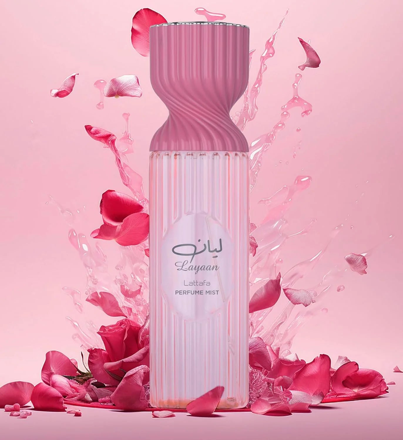 Lattafa Layaan Perfume Mist 250ml – Floral Body Spray with Delicate Rose Petals, Soft Musk & Fresh Accords for a Light, Romantic, Everyday Scent
